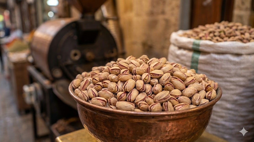 Kavrulmuş Antep fıstıklarının özel aroması